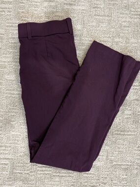 Bengaline Maurices Classic Burgundy Dress Pants with belt loops